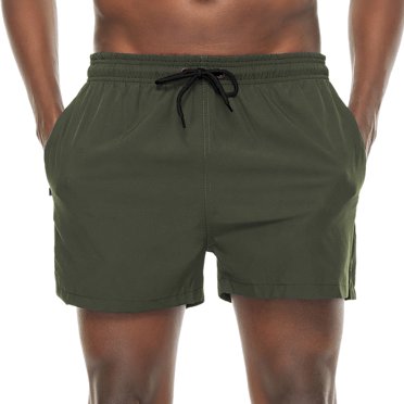 cllios Men's Swim Trunks Quick Dry,Mens 5 inch Beach Shorts Swim Trunks ...