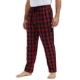 thumbnail image 1 of QPNGRP Mens Fleece Plaid Pajama Pants Bottoms with Pockets Cozy Sleepwear Lounge Wear Red L, 1 of 8