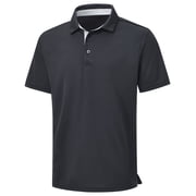 QPNGRP Mens Polo Shirts Short Sleeve Casual Regular Stylish Dry Fit Performance Designed Collared Golf Polo Shirts for Men