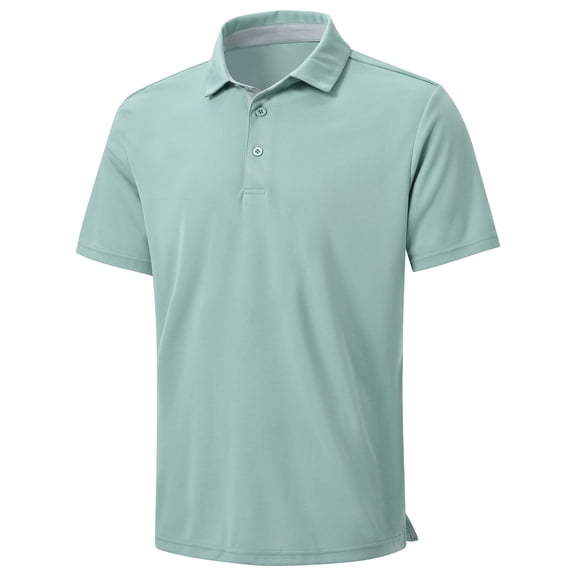 QPNGRP Mens Polo Shirts Short Sleeve Casual Regular Stylish Dry Fit Performance Designed Collared Golf Polo Shirts for Men