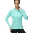 thumbnail image 1 of QPNGRP Women's Long Sleeve Shirts UPF 50+ Sun Protection SPF Rash Guard Hoodie Quick Dry Lightweight T-Shirt Swim Hiking Runing Fishing Tops, 1 of 7