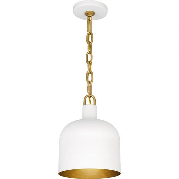 Quoizel Raquel 1-Light Matte White Mini Pendant Light