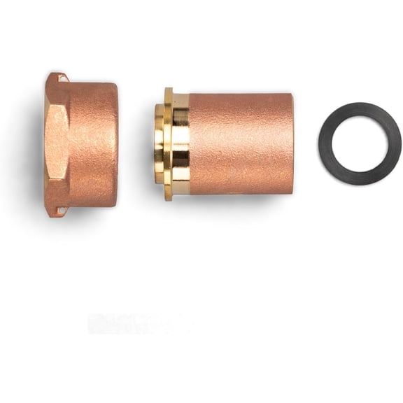 QPPOIH-3/4" NPT Weld Meter Fitting with 1" NPS Nut