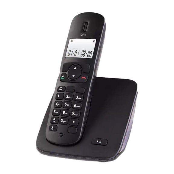 QPV Telephone sets, Amplified Ringer with Loud Speaker for Hearing Impaired, Ergonomic Non-Slip Grip