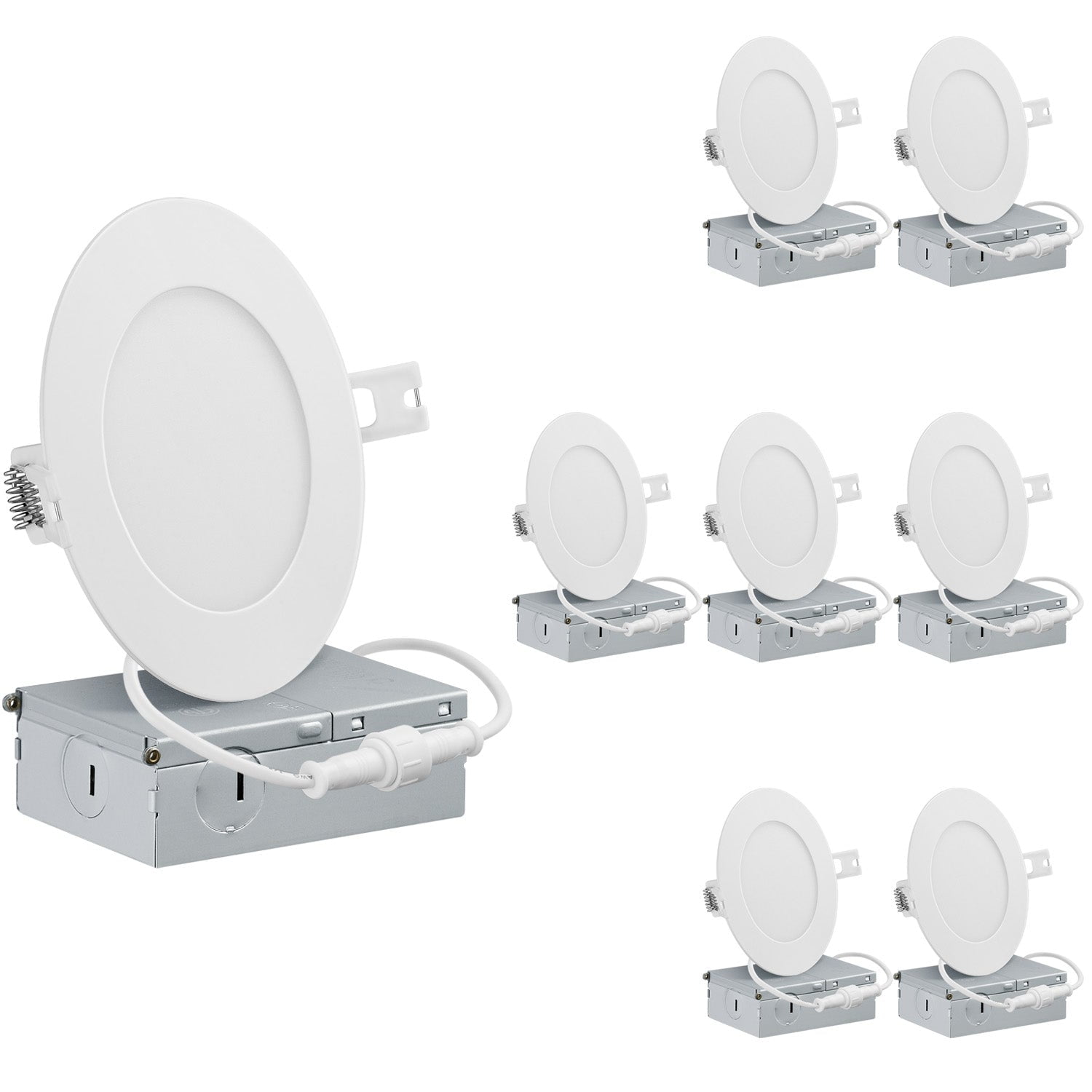 QPlus 4inch LED Recessed Lights, Aluminum Body, Neutral, Dimmable