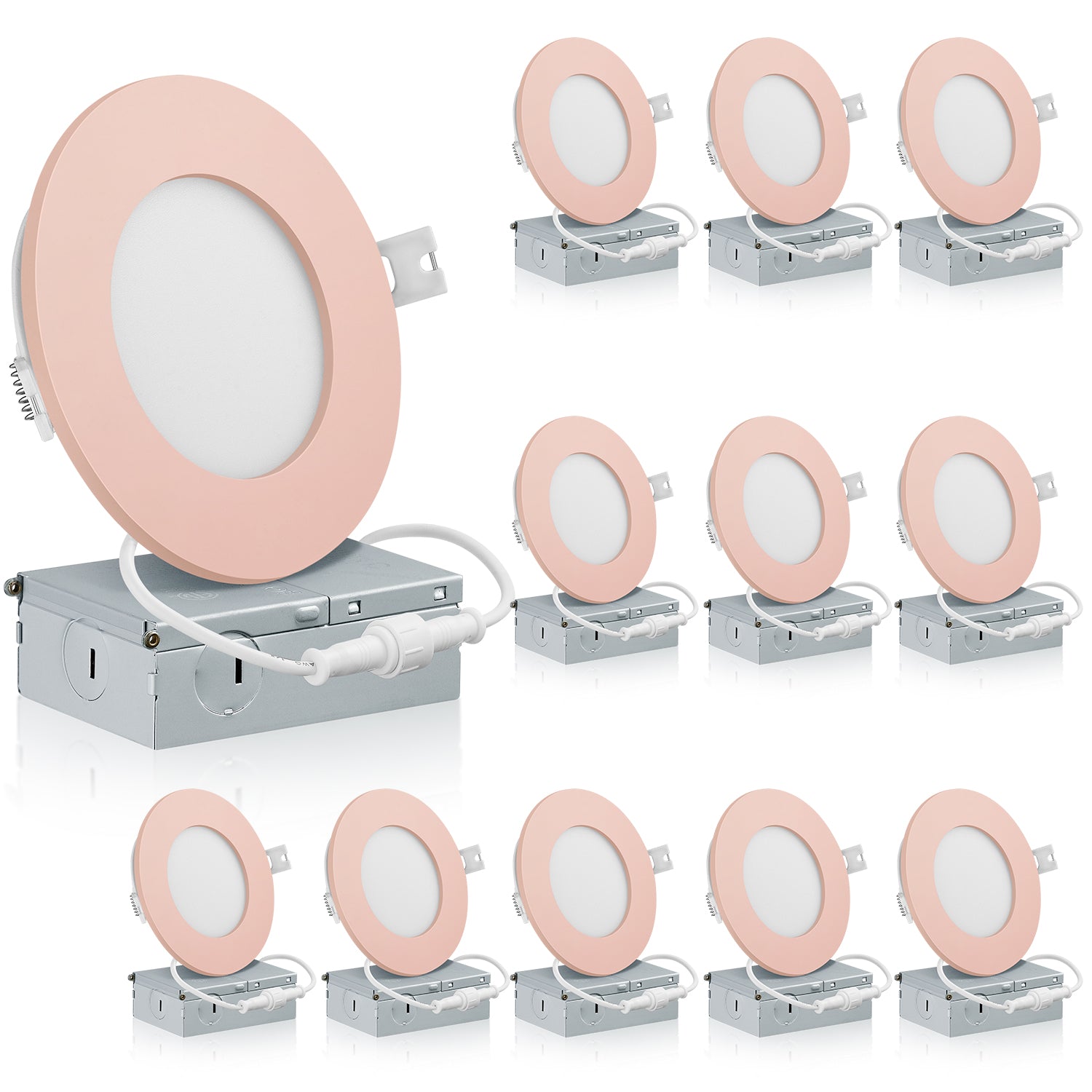 Led Pot Lights Qplus 4 Inch Slim LED Recessed Lights - 5 CCT Selectable ...