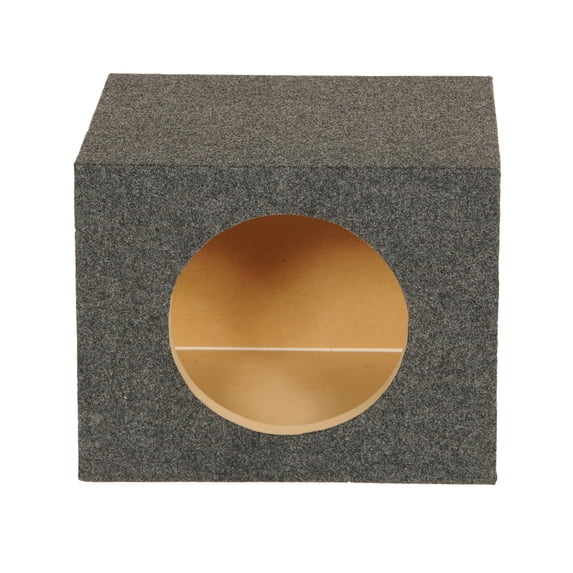 QPower 10 Inch Heavy-Duty Single Sealed Vehicle Subwoofer Enclosure