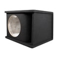 thumbnail image 1 of QPower 10 Inch Single Horn Ported Subwoofer Box Enclosure, 5/8 Inch MDF, Black Carpet, 1 of 7