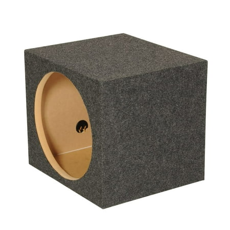 QPower 12 Inch Heavy-Duty Single Sealed Vehicle Subwoofer Enclosure