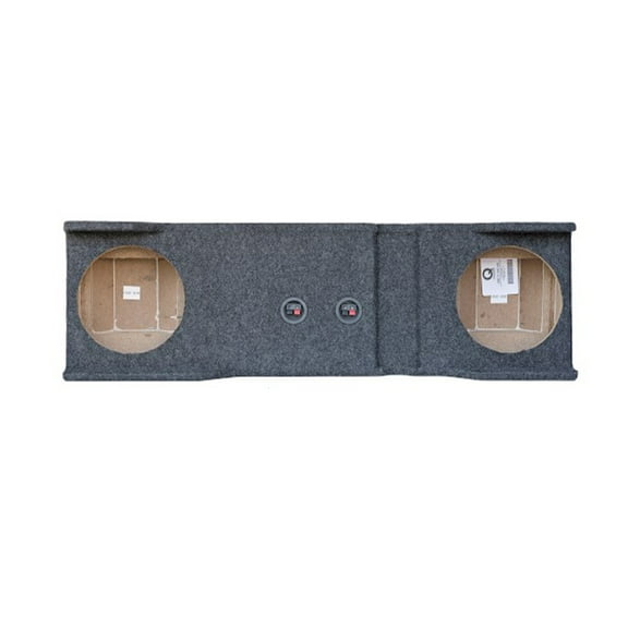 Qpower Dual 10" Chevy/GMC Crew Cab Empty Woofer Box '01-07 1500/2500/3500 HD