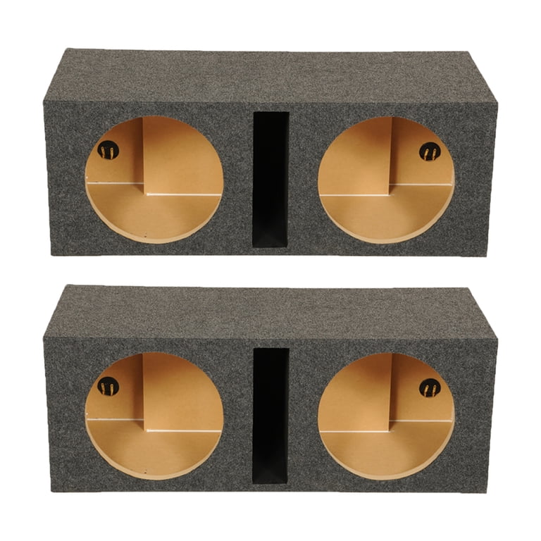 QPower QBASS Dual 12 Inch Car Audio Subwoofer Box Enclosure