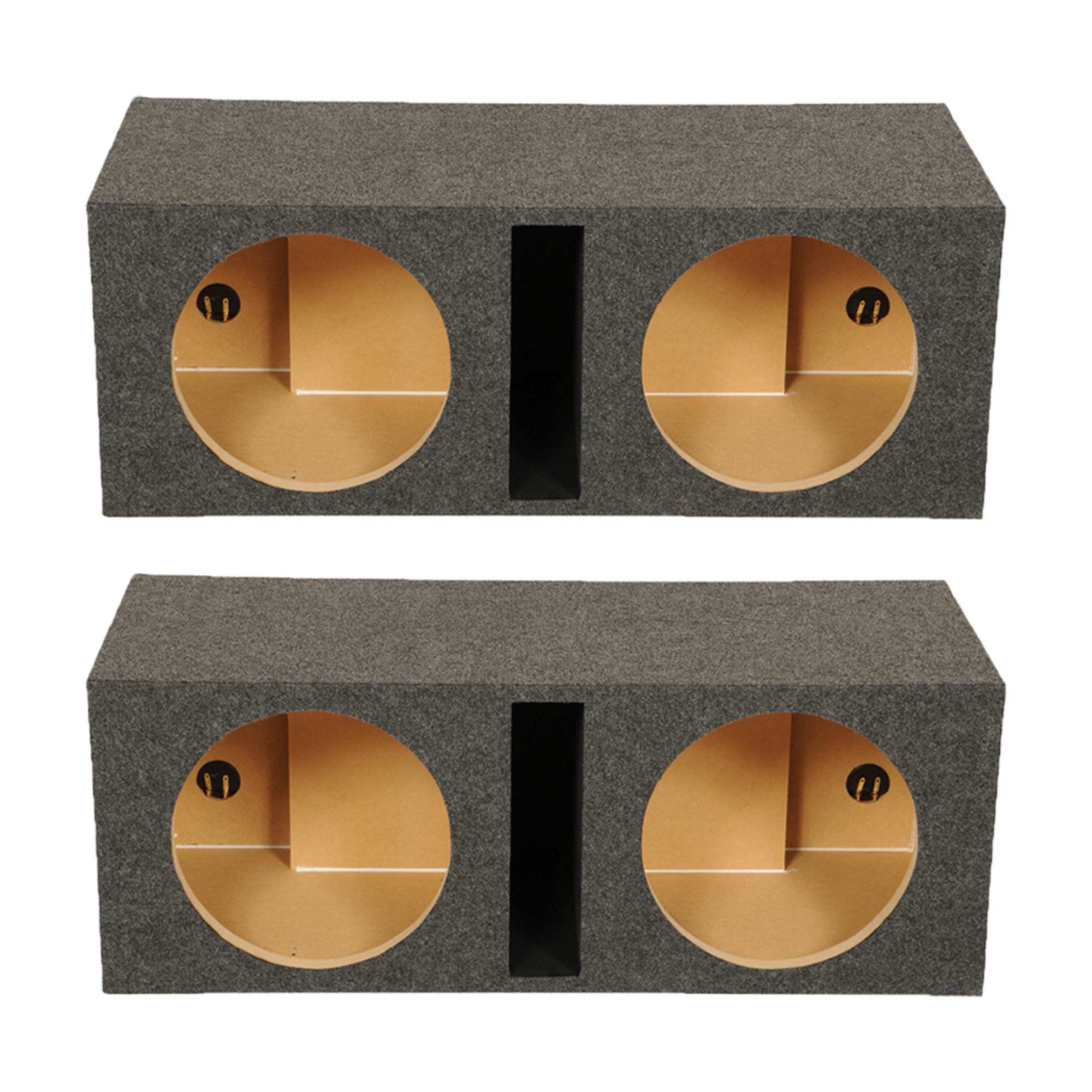 OMG 6x9 Speaker Box Enclosures – Slanted/Angled Pair In Charcoal Grey
