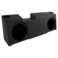 thumbnail image 1 of QPower Dual 10" Sub Box for Chevy Silverado & GMC Sierra Crew & Double Cab 2019-2026, 1 of 5