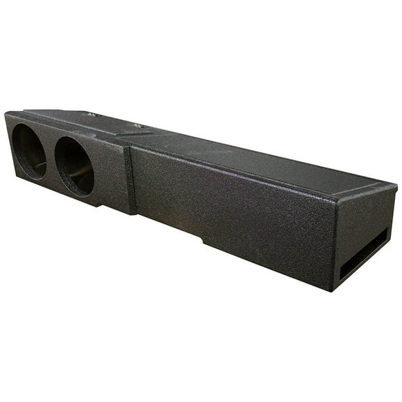 QPower Dual 8" Underseat Sub Box - Chevy Silverado Crew Cab, GMC Sierra Crew Cab 2007-2025