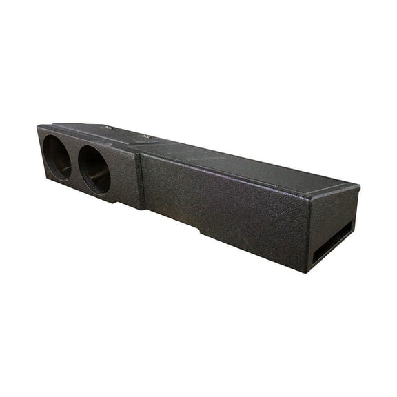 QPower Dual 8" Underseat Sub Box - Chevy Silverado Crew Cab, GMC Sierra Crew Cab 2007-2026