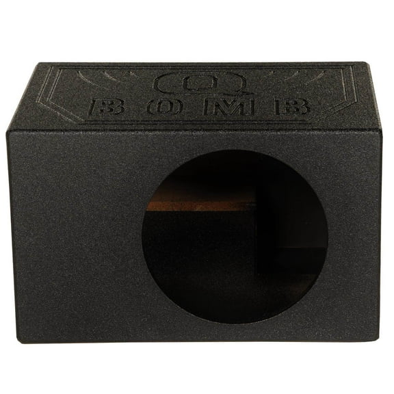QPower QBOMB10VL Single 10" Vented Ported Car Subwoofer Box Enclosure QBOMB