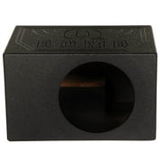 QPower QBOMB10VL Single 10 Vented Ported Car Subwoofer Box Enclosure QBOMB