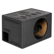 QPower QBOMB10VL Single 10" Vented Ported Car Subwoofer Box Enclosure QBOMB