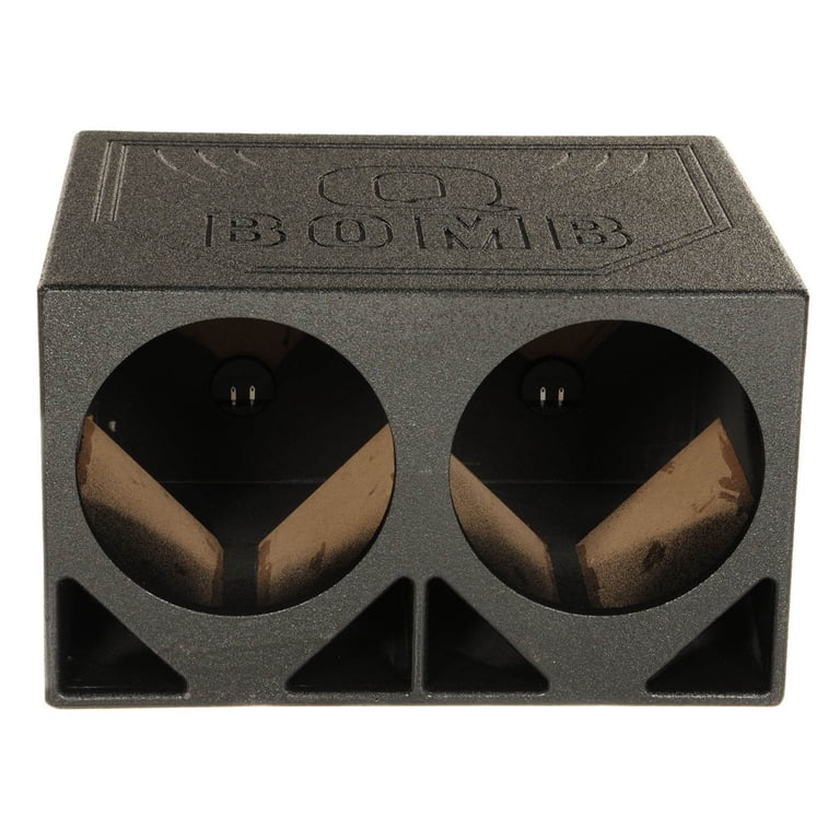 Rockville, Dual 12 inch Woofer Box, QBOMB12TB, Black - Walmart.com