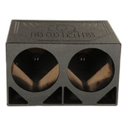 QPower QBOMB12TB Dual 12 Triangle Ported Car Audio Subwoofer Box Enclosure