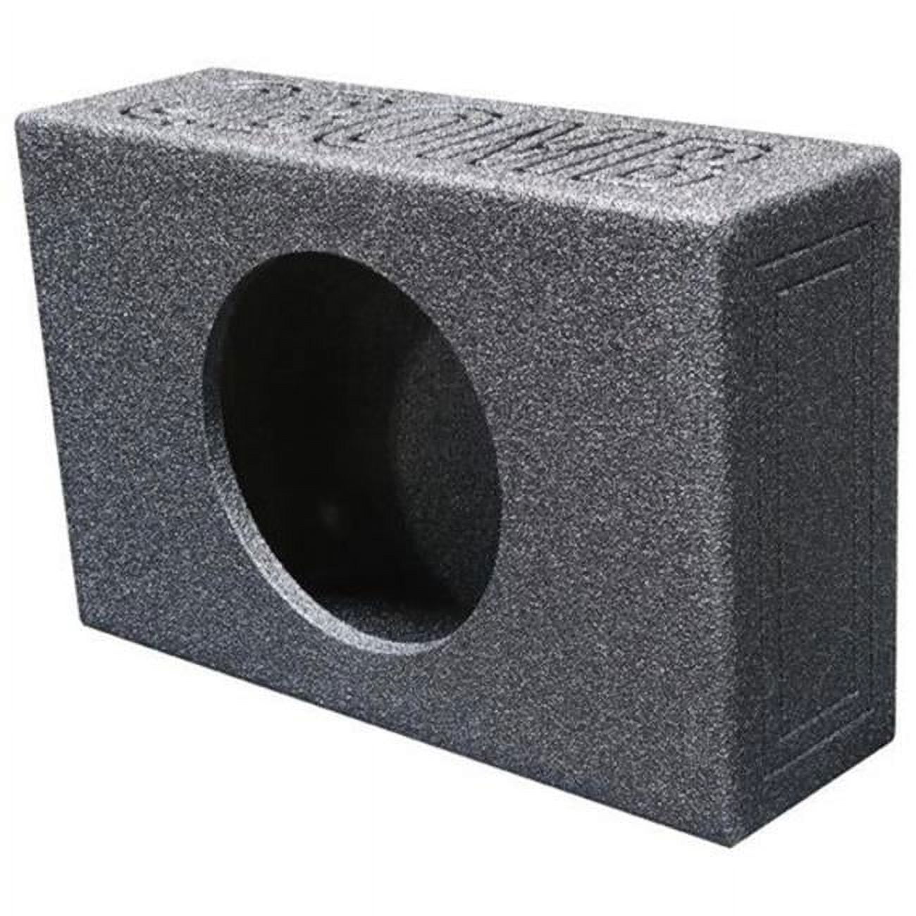 QPower QBSHALLOW110V Single 10" Vented Side Ported Truck Box Subwoofer Enclosure