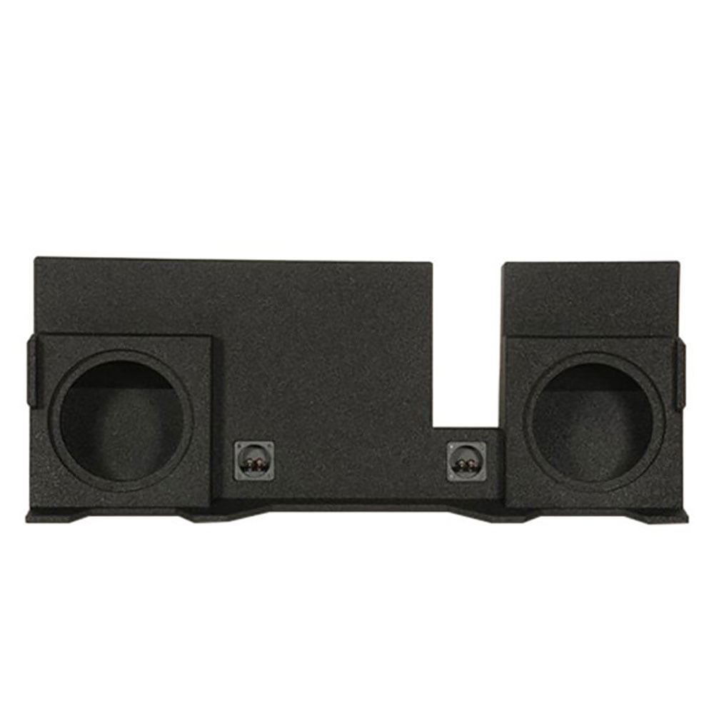 Qpower QBOMB Dual 12" Vented Subwoofer Box – Behind-Seat Truck Enclosure, 33Hz Tuning, Made With High-Quality MDF