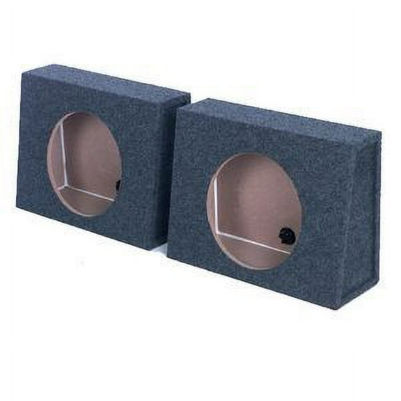 QPower TW12S 12" Deep Angle Single Subwoofer Enclosure Twin Boxes 1 Pair 2 Boxes