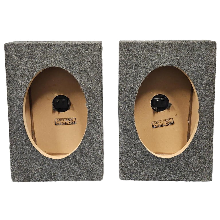 QPower VT6X9 6x9 Inch Vertical Speaker Box Enclosure, 5/8