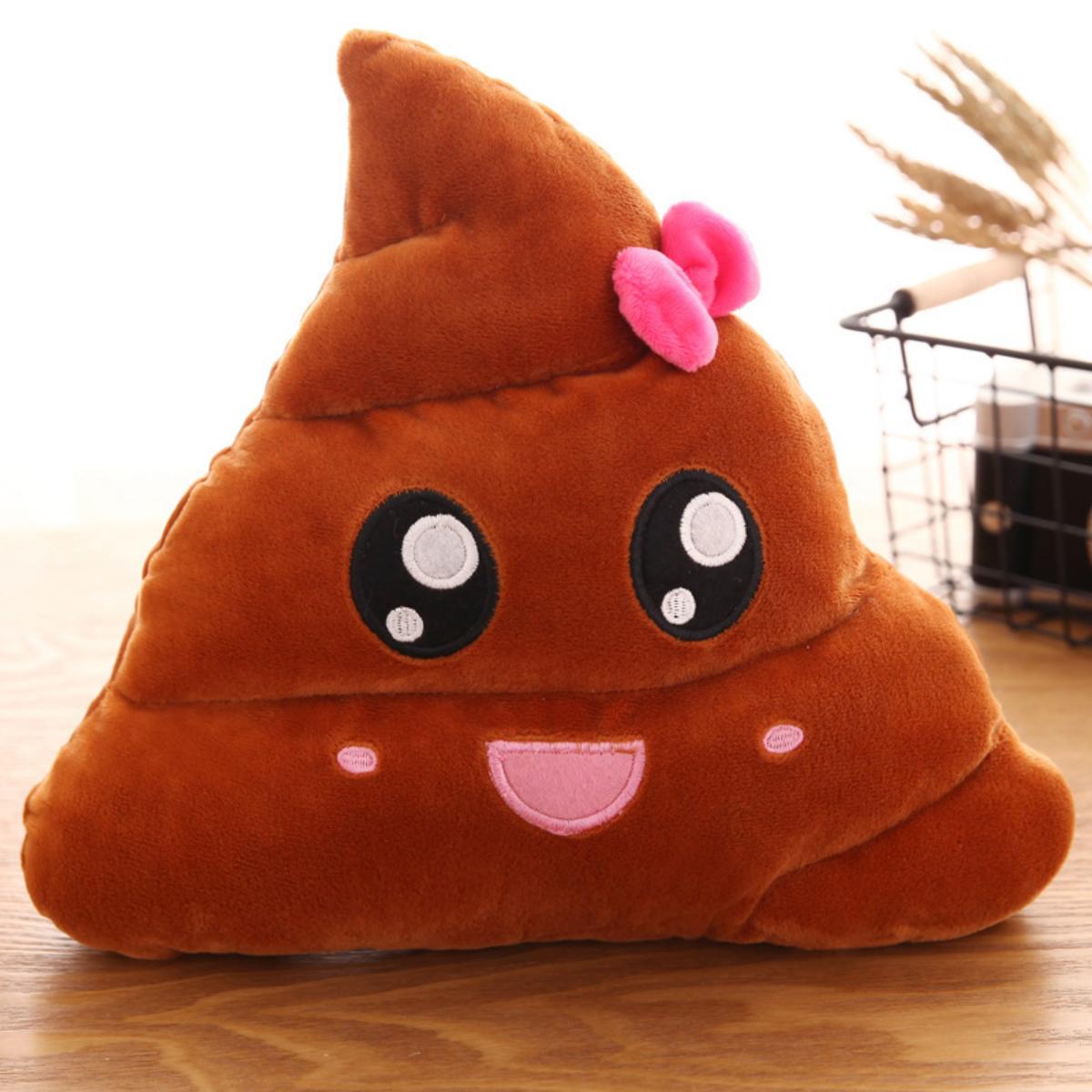 QQ Expression Colorful Dung Bucket Poop Funny Pillow Quietly Style