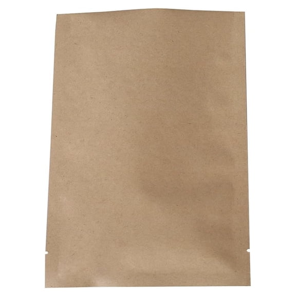 QQ Studio Heat Sealable Mylar Bag Pouch for Sampling Packaging Food Storage Food Safe (MED ~5.3"x7.6", Brown )