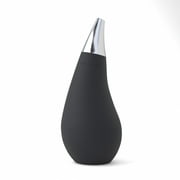 QQ Studio Soft Squeeze Soap Dispenser with Removable Silver Spout in Black