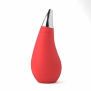 QQ Studio Soft Squeeze Soap Dispenser with Removable Silver Spout in Red