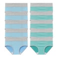 thumbnail image 1 of QQAMB 10 PC Cotton Briefs for Women Plus Size High Waisted Soft Breathable Underwear Panties Full Coverage Everyday Wear Briefs, 1 of 4