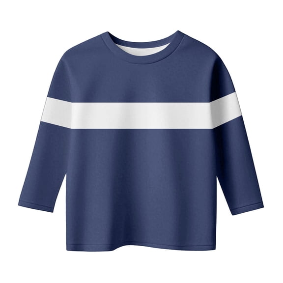 QQAMB 3/4 Sleeve Shirts Teens Girls Crewneck Cute Summer Tops Color Block Holiday Blouses Cute Tees T-Shirts 3-12 Years