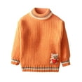 thumbnail image 1 of QQAMB Baby Boys Sweaters Toddler Girls Winter Soft Warm Crewneck Solid Color Bear Decal Knit Sweaters,7 Years, 1 of 7