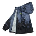 thumbnail image 1 of QQAMB Boys Rain Jackets Cotton Waterproof Zip Up Hooded Lightweight Windbreaker Coats for Kids, 1 of 6