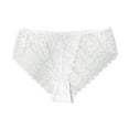 thumbnail image 1 of QQAMB Briefs for Womens Plus Size High Waist Lace Hollow Out Underwear Cotton Panty See Through Panties Underpant, 1 of 3