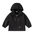thumbnail image 1 of QQAMB Girls Rain Jackets Lightweight Full Zip Waterproof Coat Kids Outerwear Windbreaker Raincoat with Hood, 1 of 3