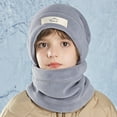 thumbnail image 1 of QQAMB Kids Earflap Beanie Hat and Scarf Set Winter Warm Fleece Lined Knit Cap Neck Warmer Gaiter for Boys Girls, 1 of 7