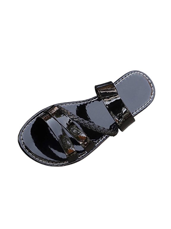 Ladies Flat Sandals Casual One-Strap Comfortable Summer Beach Footwear Fashionable Outdoor Indoor Easy Wear