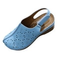 thumbnail image 1 of QQAMB Ladies Sandals with Hook and Loop Closure and Hollow Out Design for Summer Comfort Sandals, 1 of 6