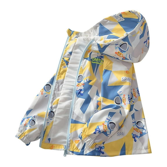 QQAMB Lightweight Jacket for Boys Zip Up Cotton Kids & Toddler Water-resistant Jacket