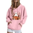 thumbnail image 1 of QQAMB Oversized Sweatshirts for Women Halloween Graphic Printed Drawstring Loose Comfy Hoodies Sweatshirts with Pocket, 1 of 4