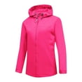 thumbnail image 1 of QQAMB Rain Jacket for Women Packable Lightweight Waterproof Raincoat with Hood Cycling Bike Jacket Windbreaker Hot Pink S, 1 of 4