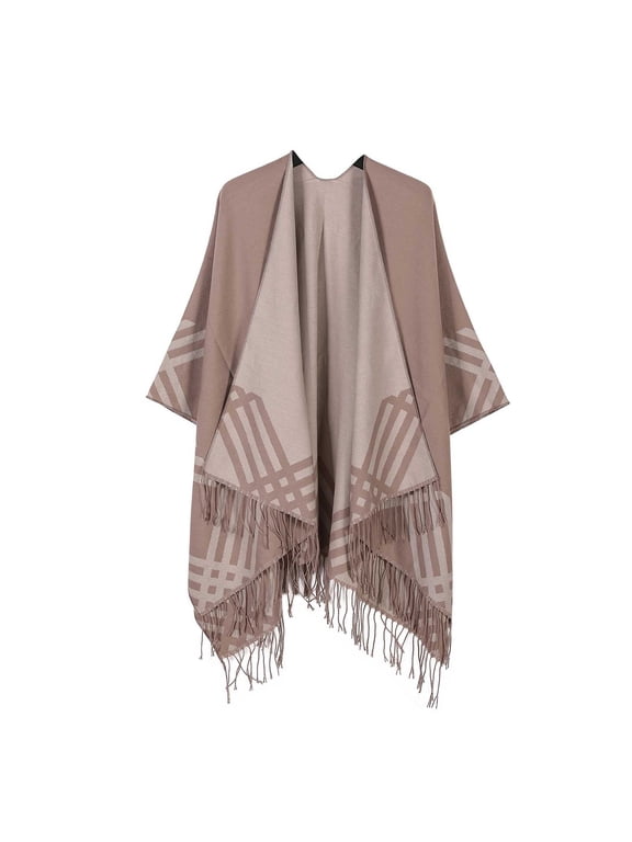 Shawl Wraps for Women Elegant Knit Cape Open Front Poncho Soft Scarf Triangle Cardigan Coat Spring Fall Winter Party