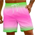 thumbnail image 1 of QQAMB Shorts for Men Gradient Summer Casual Beach Elastic Waisted Quick Dry Swimming Running Drawstring Shorts Multicolor 3XL, 1 of 8