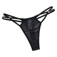 thumbnail image 1 of QQAMB Strappy Lingerie Panties for Women Stretch Low-Rise Mesh See Throught Breathable Cheeky Thong Underwear, 1 of 8