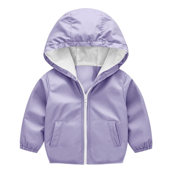 QQAMB Toddler Thin Lightweight Hooded Jackets Zip up Windproof Rain Jackets with Pockets Kids Baby Fall Casual Outwear,12 Years