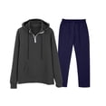 thumbnail image 1 of QQAMB Tracksuits for Men Waffle Athletic 2 Piece Sweatsuits Sets Hoodie Jogging Track Sweat Suits Warm Up Outfits, 1 of 2