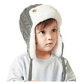 thumbnail image 1 of QQAMB Unisex Toddler Kids Infant Winter Animals Earflap Hat Pompom Hood Skull Knit Fleece Lining Caps, 1 of 3